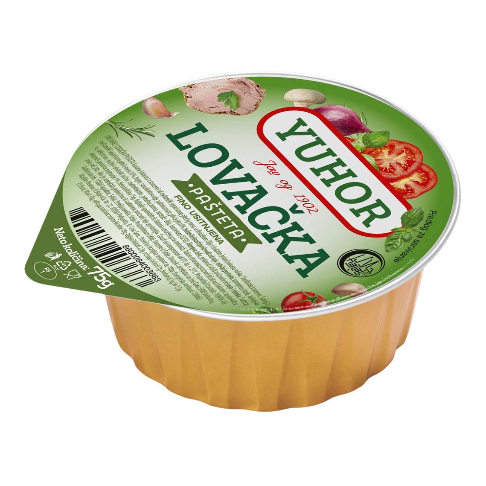 ПАШТЕТА ЈУХОР ЛОВЕЧКА 75ГР