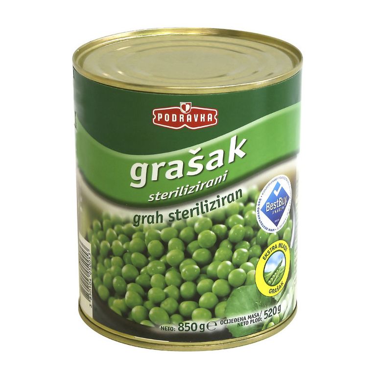 ПОДРАВКА ГРАШОК ВО КОНЗЕРВА 800 ГР