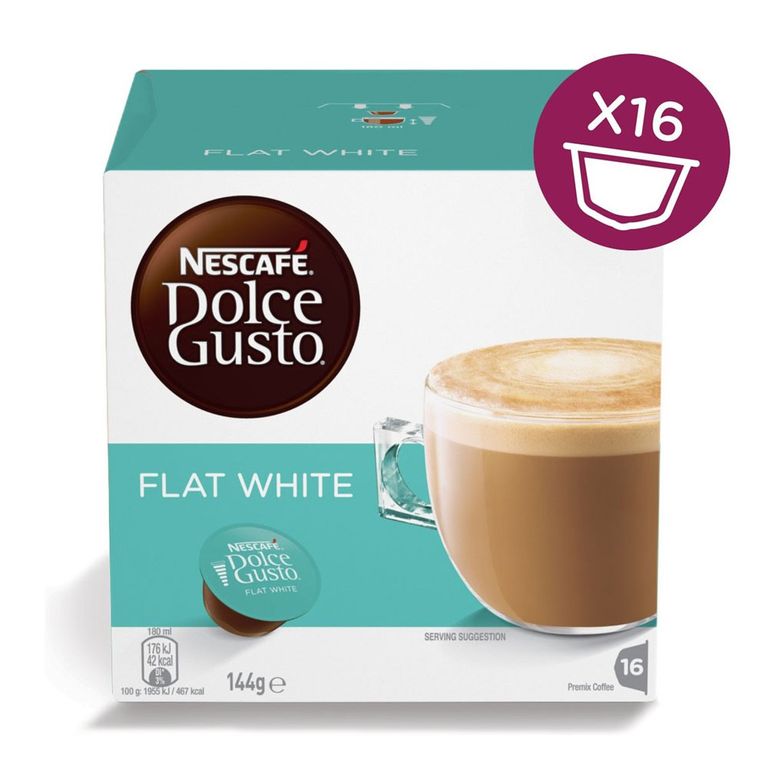 НЕСКАФЕ ДОЛЧЕ ГУСТО ФЛЕТ ВАЈТ КАПСУЛИ 16/1