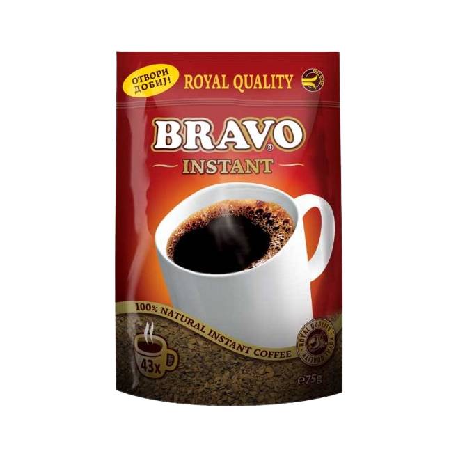 РИО КАФЕ ******** БРАВО ИНСТАНТ 75гр.