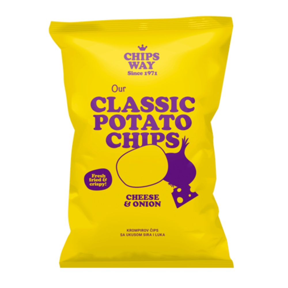 ЧИПС ВЕЈ ЧИПС СО КИСЕЛА ПАВЛАКА И КРОМИД 90 ГР