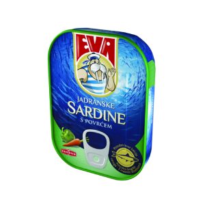 ЕВА САРДИНА СО СОС ОД ЗЕЛЕНЧУК 100 ГР