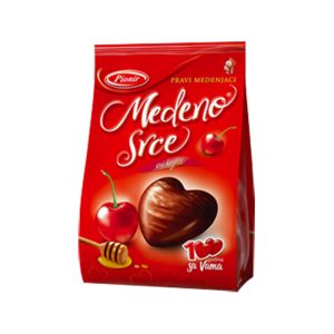 ПИОНИР МЕДЕНО СРЦЕ МЕДЕЊАЦИ СО ВИШНА 150 ГР