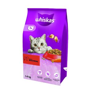 ВИСКАС СУВА ХРАНА ЗА МАЧКА СО ГОВЕДСКО МЕСО 1,4 КГ