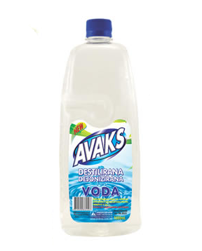 ДЕСТИЛИРАНА ВОДА АВАКС 1 Л