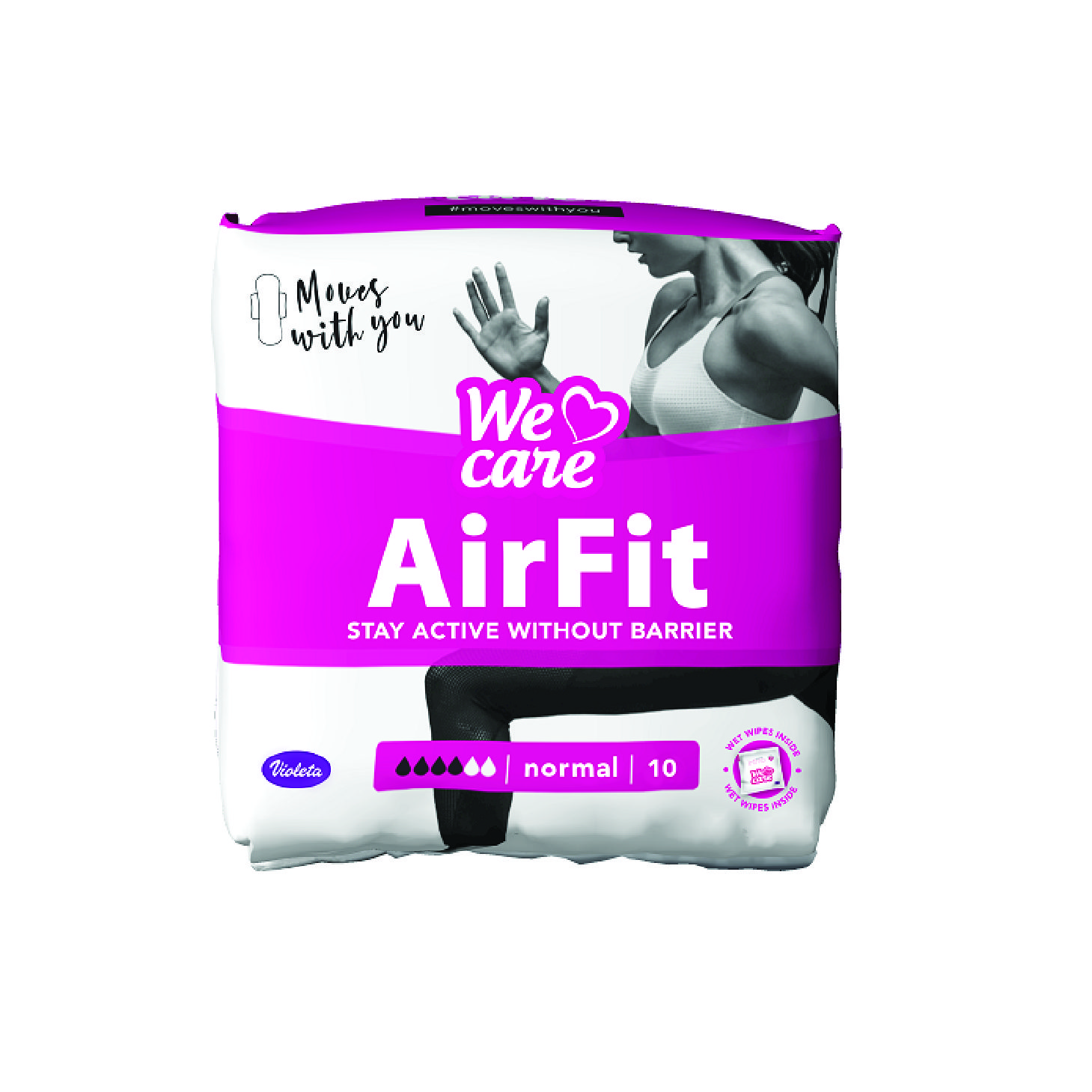 ВИОЛЕТА ХИГИЕНСКИ ВЛОШКИ АИР ФИТ НОРМАЛ 10/1