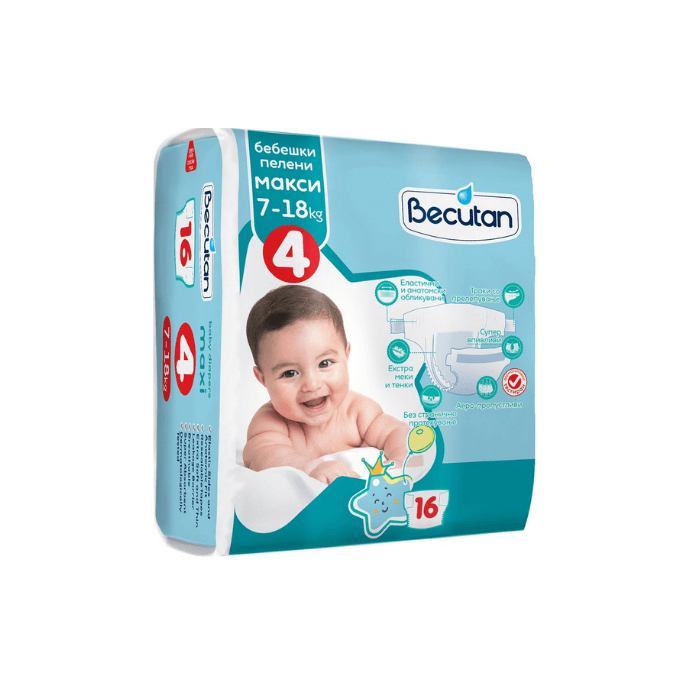 БЕКУТАН ПЕЛЕНИ (4) МАКСИ 7-18 КГ/16 ПАР.