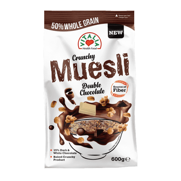 ВИТАЛИА МУСЛИ КРАНЧИ ДВОЈНО ЧОКОЛАДО 600 ГР