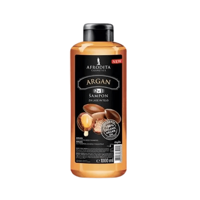 АФРОДИТА ШАМПОН СО АРГАН ЗА КОСА И ТЕЛО 1 Л