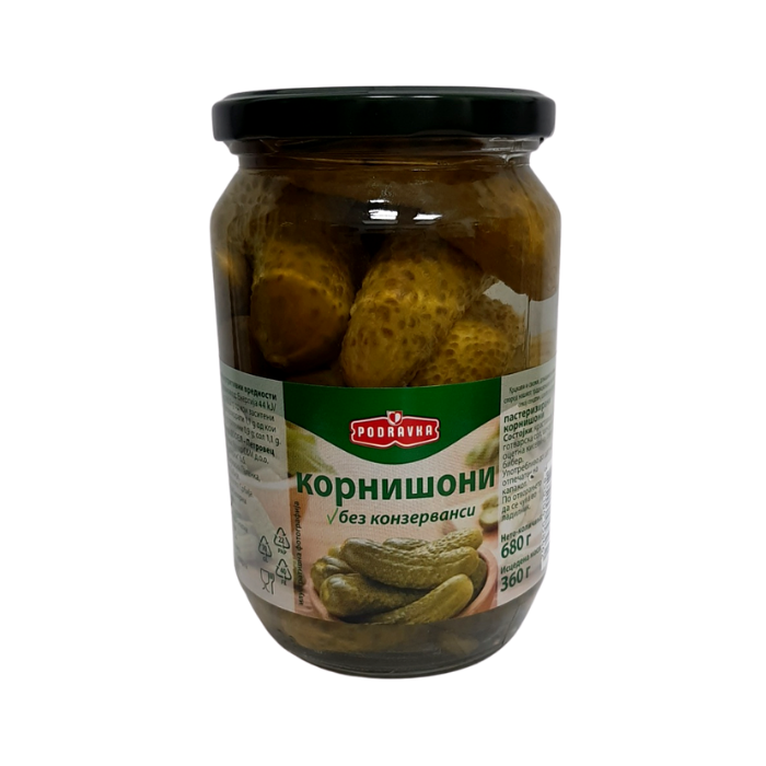 ПОДРАВКА КОРНИШОНИ 680 ГР