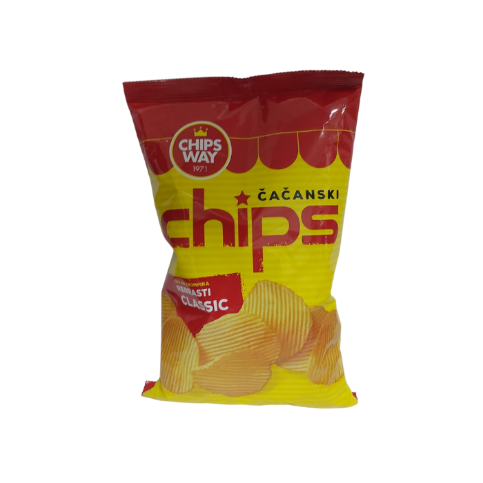 ЧИПС ВЕЈ РЕБРАСТ ЧАЧАНСКИ ЧИПС 150 ГР