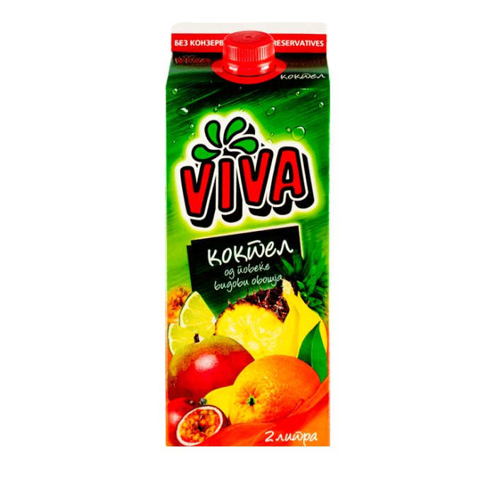 ВИВА СОК ФРУТИ КОКТЕЛ 2 Л