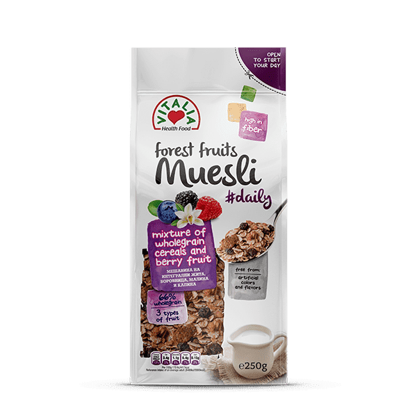 ВИТАЛИА МУСЛИ ЦРВЕНО ОВОШЈЕ 250ГР.