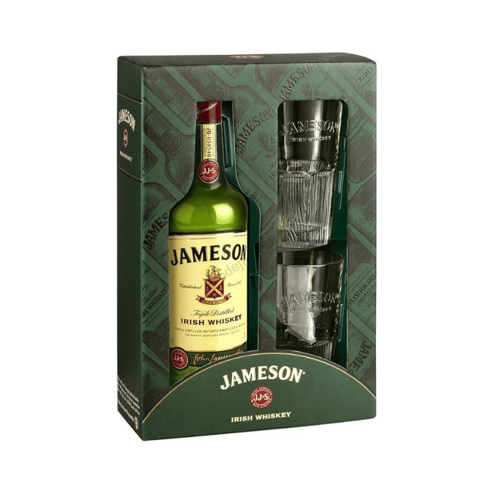 СЕТ ВИСКИ ЏЕЈМИСОН 700 МЛ+2 ЧАШИ