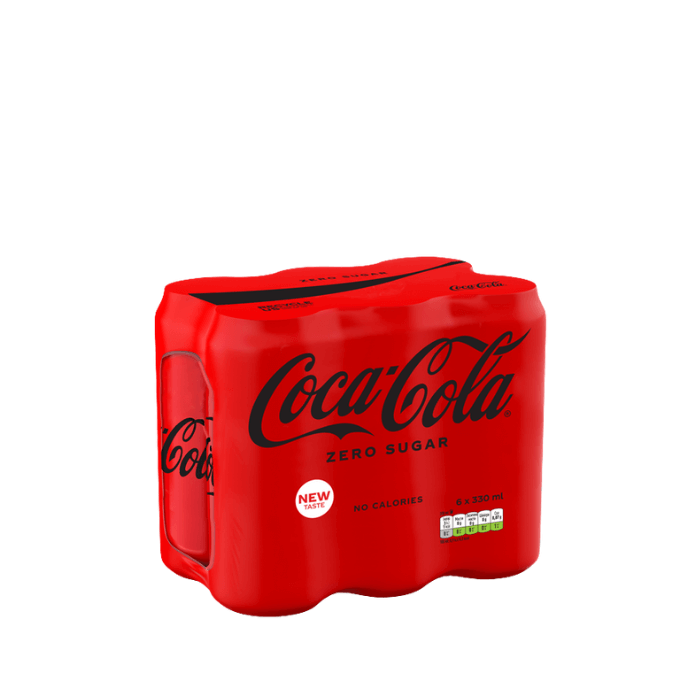 КОКА-КОЛА ЗЕРО ЛИМЕНКИ 6 Х 330 МЛ
