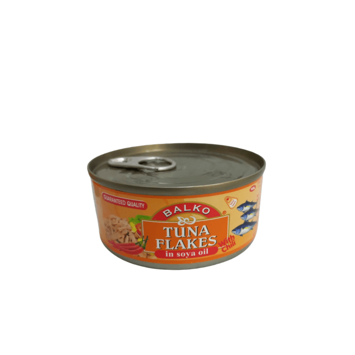 БАЛКО ТУНА СЕЦКАНА ВО СОИНО МАСЛО СО ЧИЛИ 170 ГР