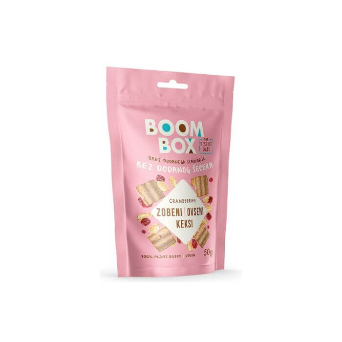 БУМ БОКС КЕКСИ ОВЕСНИ СО БРУСНИЦА 50 ГР