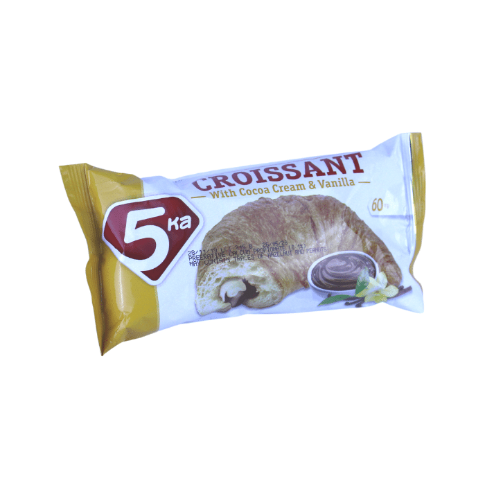 КРОАСАН 5 КА 60 ГР КАКАО И ВАНИЛА
