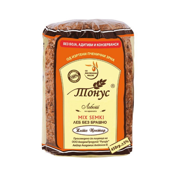 ЛЕБ ТОНУС МИКС СЕМКИ 450 ГР