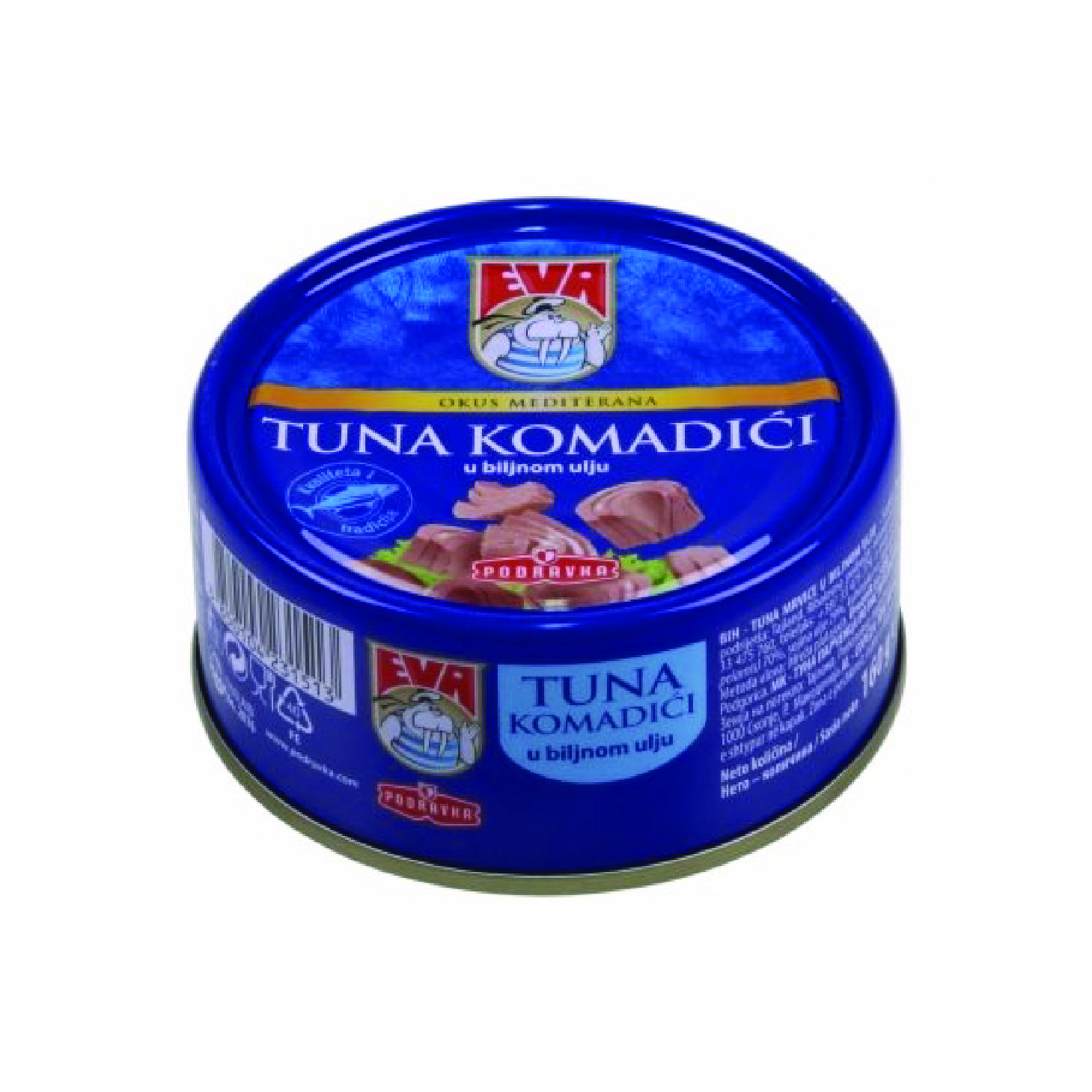 РИБА ТУНА ЕВА СИТНО СЕЦКАНА МАСЛО 160 Г