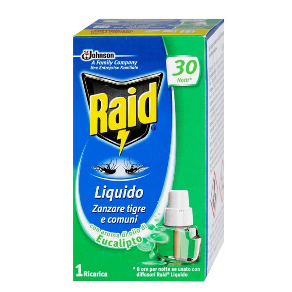 РАИД ЕЛЕКТРИЧЕН АПАРАТ СО ТЕЧНОСТ ПРОТИВ КОМАРЦИ ЕУКАЛИПТУС 30 НОЌИ