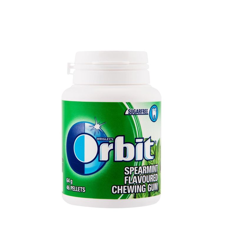 ВРИГЛИ'С ОРБИТ СПЕАРМИНТ МАСТИКИ ДРАЖЕИ ВО ПЛАСТИЧНА КУТИЈА 46 / 1