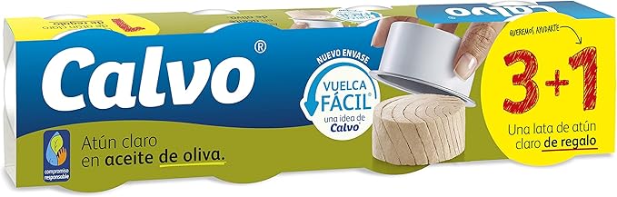 СЕТ ТУНА КАЛВО ВО МАСЛИНОВО МАСЛО 80 Г 4/1