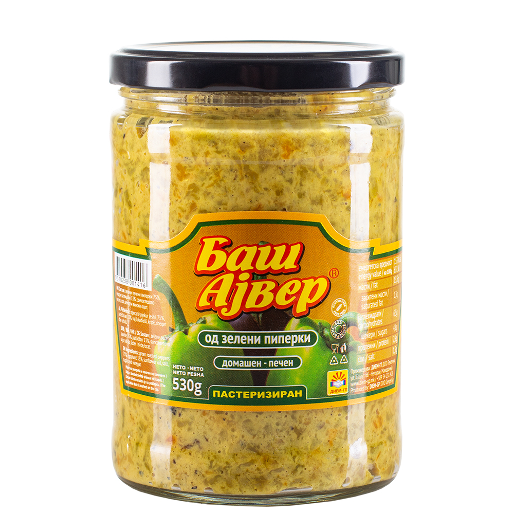 ДИЕМ-ГП БАШ АЈВАР ОД ЗЕЛЕНИ ПИПЕРКИ 530 ГР