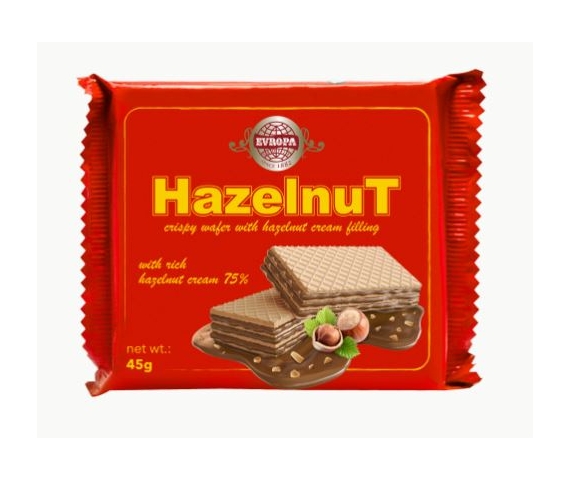 НАПОЛИТАНКИ ХАЗЕЛНУТ ЕВРОПА 45 ГР.