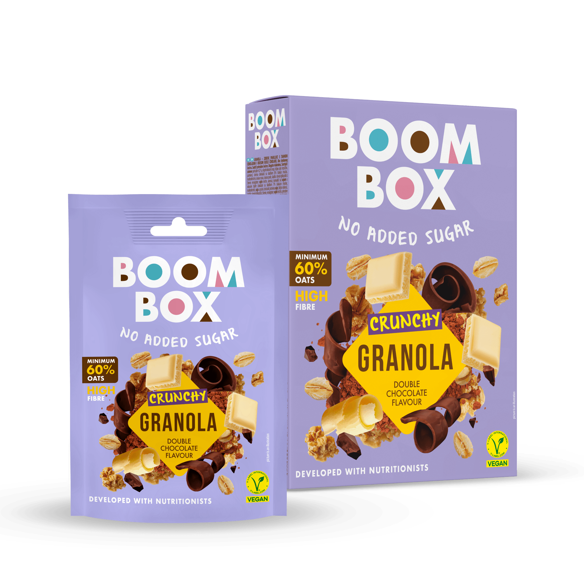 БУМ БОКС ОВЕСНА ГРАНОЛА ДВОЈНО ЧОКОЛАДО 300 ГР