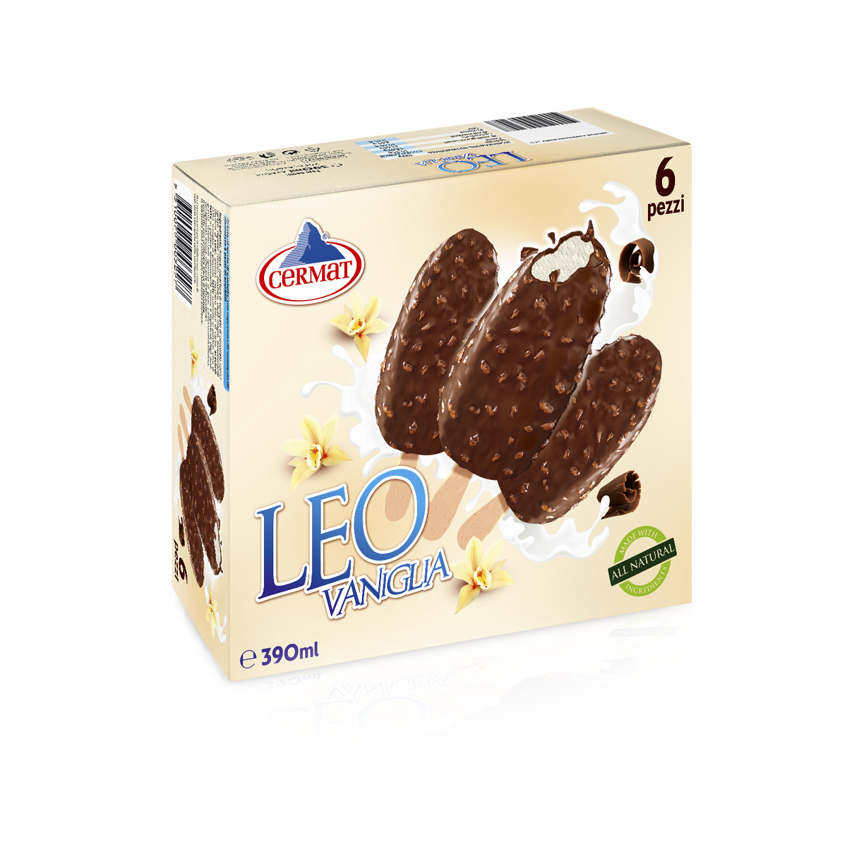 СЛАДОЛЕД ЦЕРМАТ 6*65 МЛ ЛЕО-ВАНИЛА МУЛТИ.