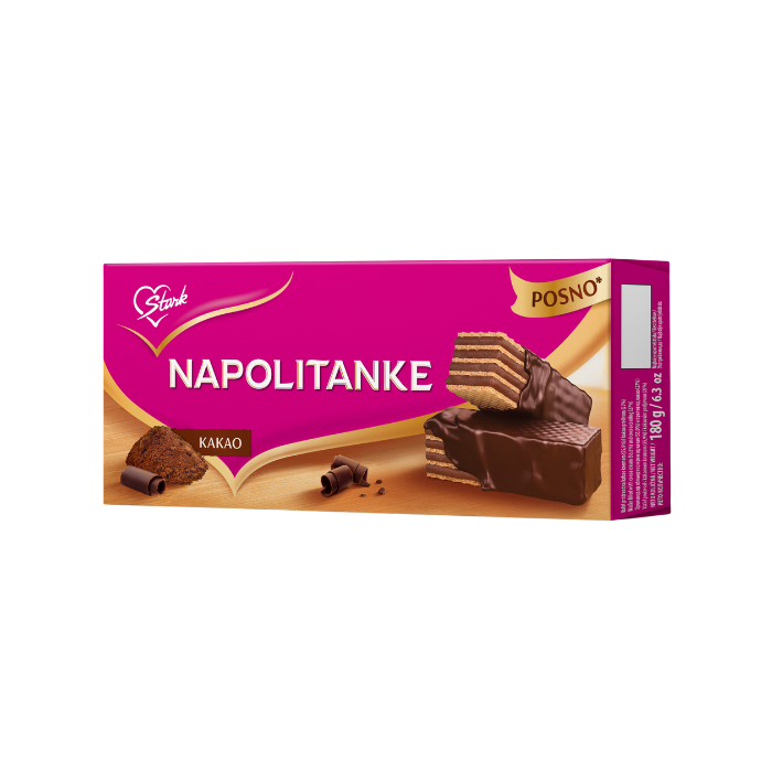 СОКО ШТАРК НАПОЛИТАНКИ СО КАКАО КРЕМ 180 ГР