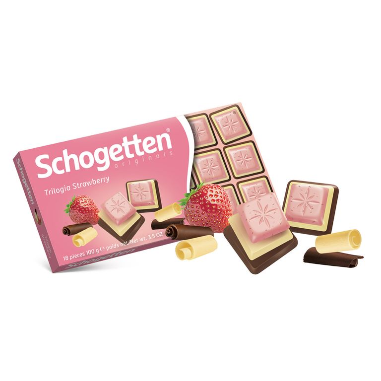 ШОГЕТЕН ЧОКОЛАДО СО ЈОГУРТ И ЈАГОДА 100 ГР