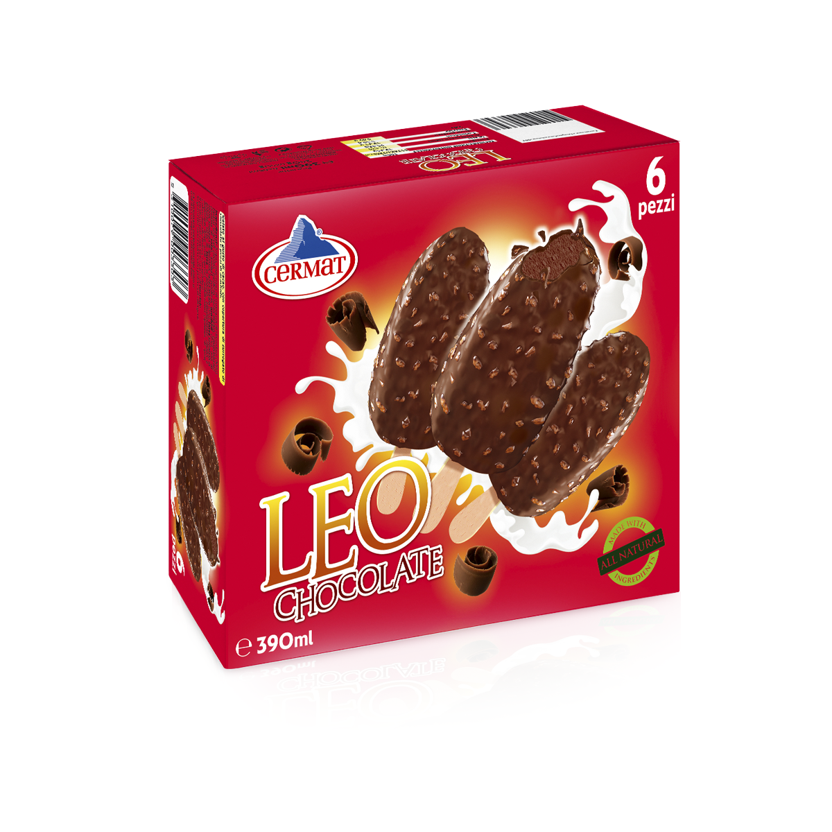 СЛАДОЛЕД ЦЕРМАТ ЛЕО 6*65 МЛ ЧОКОЛАДО