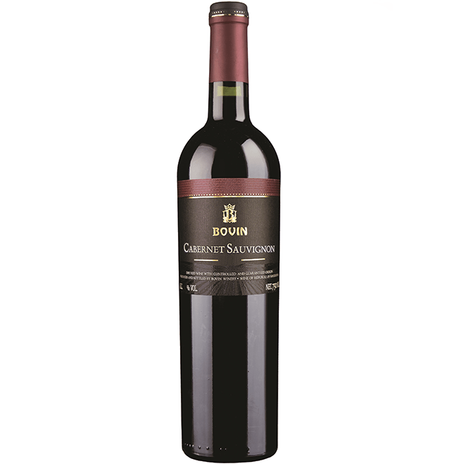 БОВИН ВИНО КАБЕРНЕ СОВИЊОН ЦРВЕНО 0.75 Л