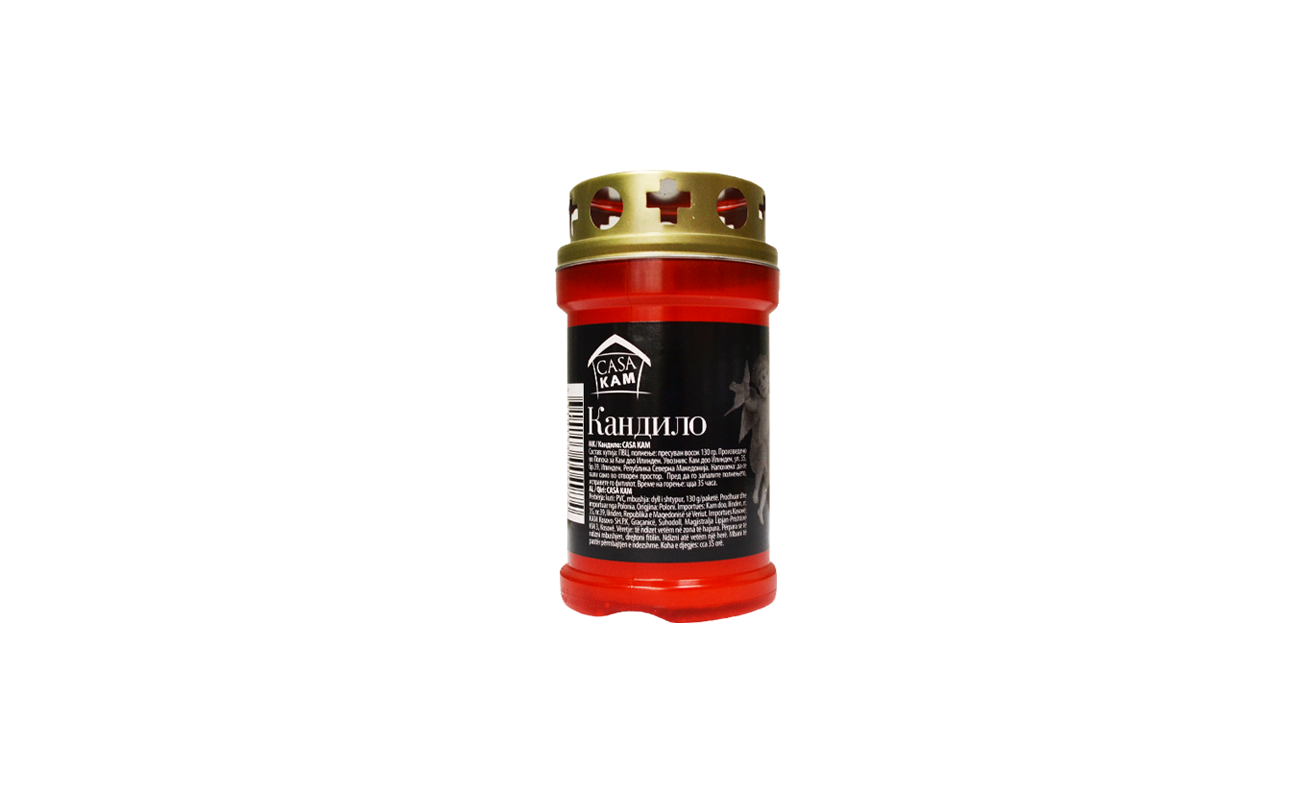 КАНДИЛО СО ПОКЛОПЕЦ КАЗА КАМ