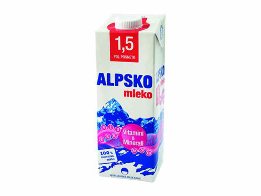 АЛПСКО МЛЕКО 1.5%мм 1л ВИТАМИНИ МИНЕРАЛИ