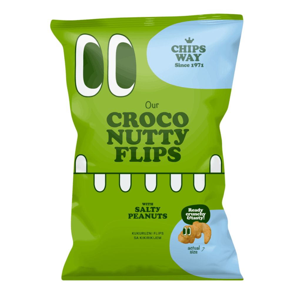 ЧИПС ВЕЈ ФЛИПС СО КИКИРИКИ КРОКОДИЛИ 150 ГР