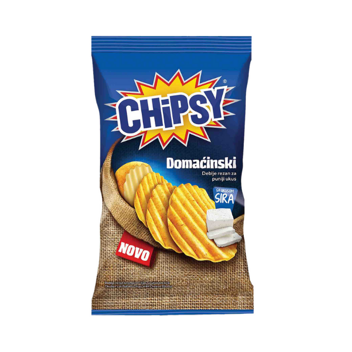 ЧИПСИ ДОМАЌИНСКИ ЧИПС СО ФЕТА 160 ГР