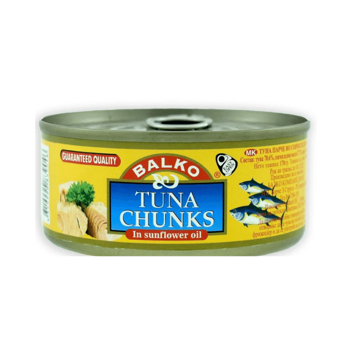 БАЛКО ТУНА СЕЦКАНА ВО МАСЛО 140 ГР