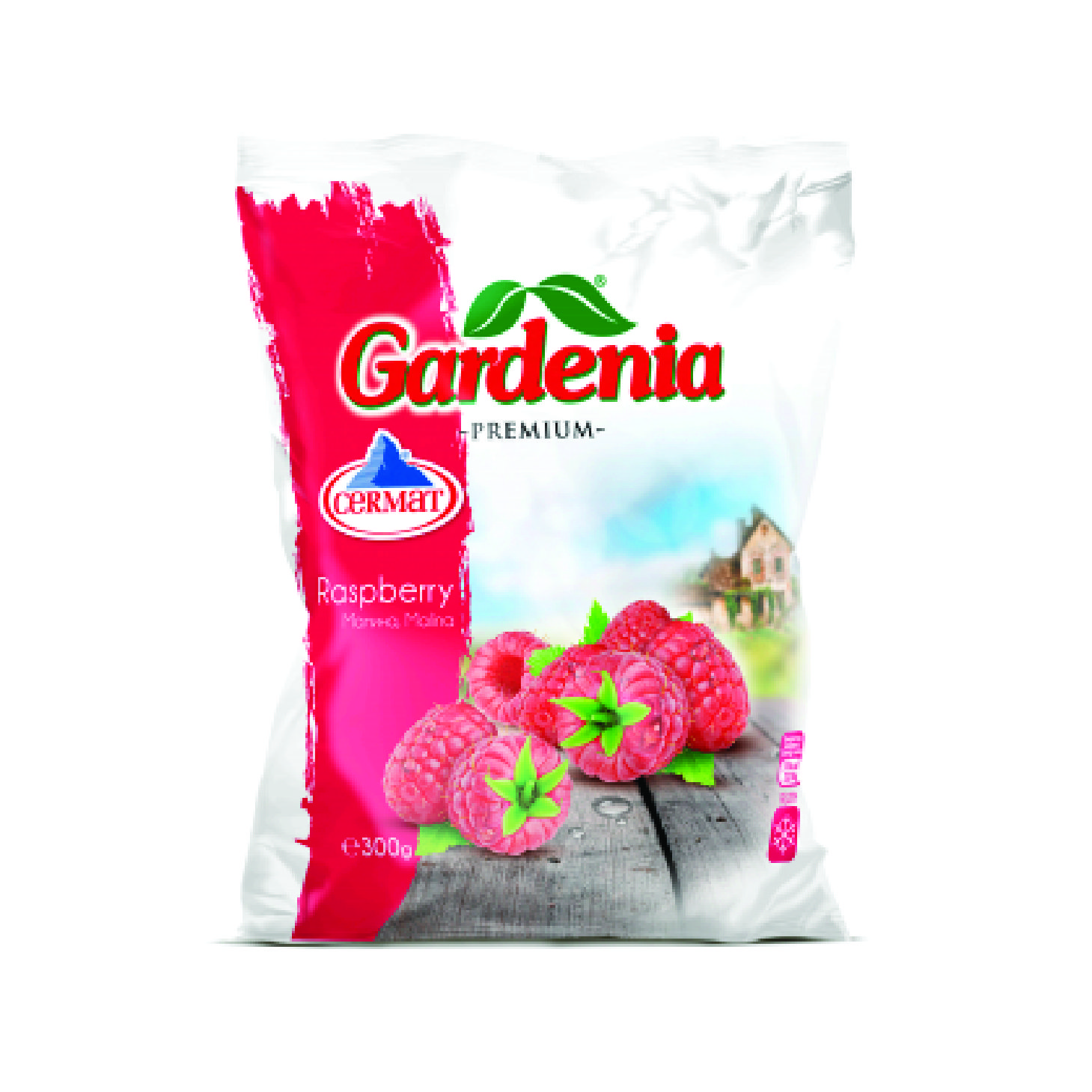 МАЛИНИ ЗАМРЗНАТИ ГАРДЕНИА 300 ГР КЕСА