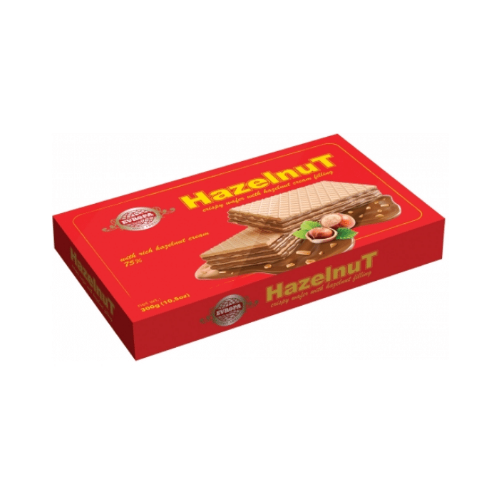 ЕВРОПА ЛЕШНИК НАПОЛИТАНКИ СО КРЕМ ОД ЛЕШНИК 300 ГР