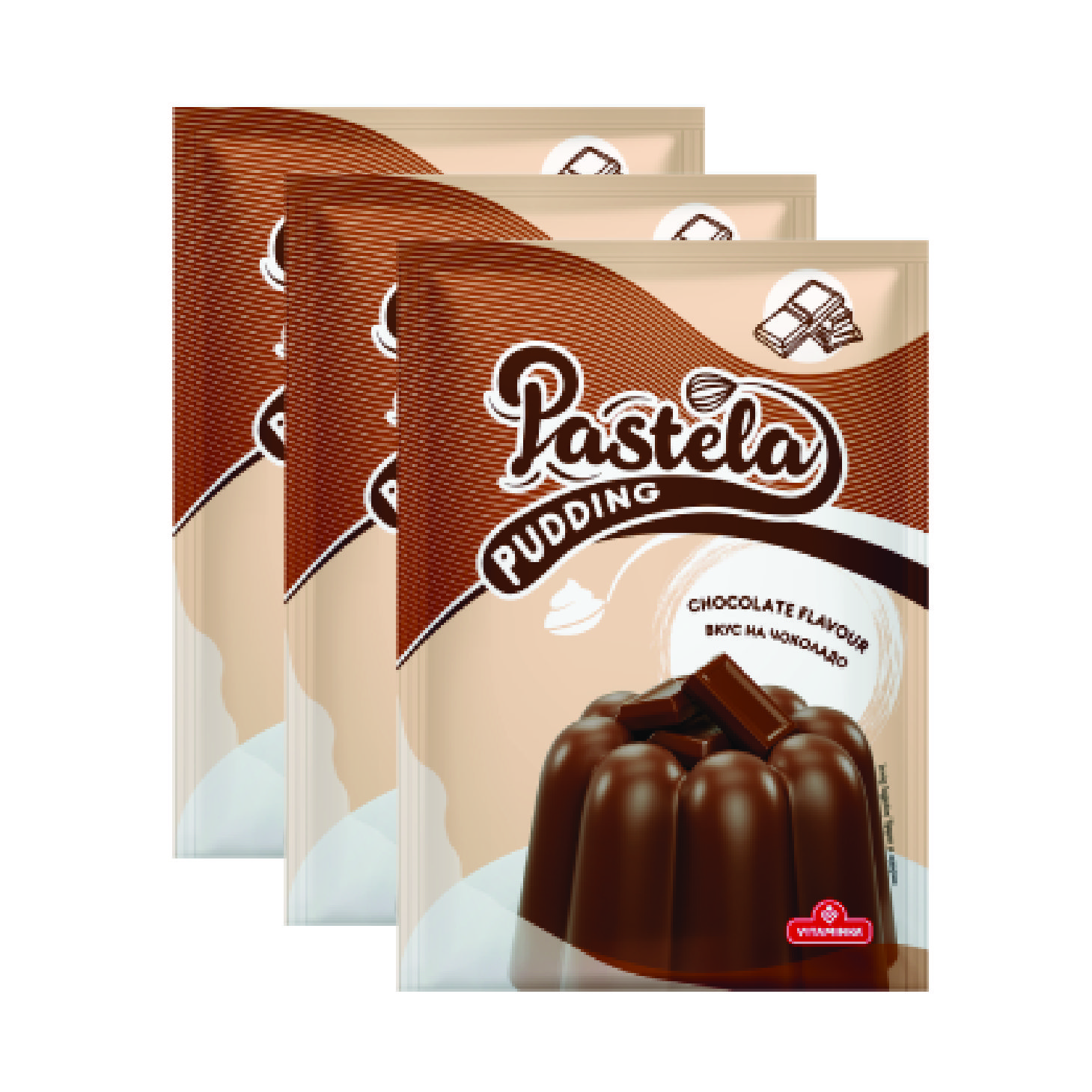 СЕТ ПУДИНГ ВИТАМИНКА ПРАШОК ЧОКОЛАДО 3 Х 40 ГР