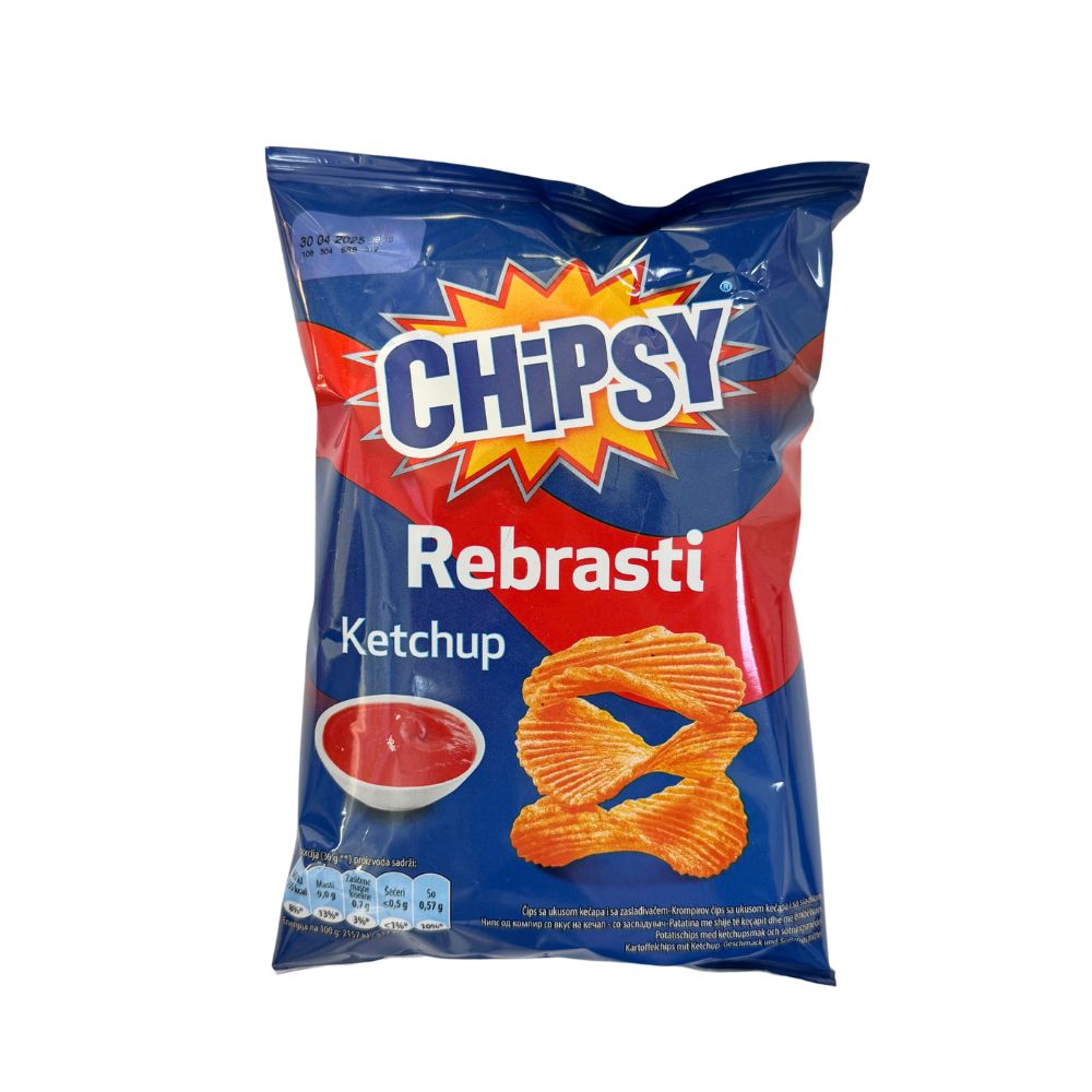 ЧИПСИ ЧИПС РЕБРАСТ СО КЕЧАП 60 ГР
