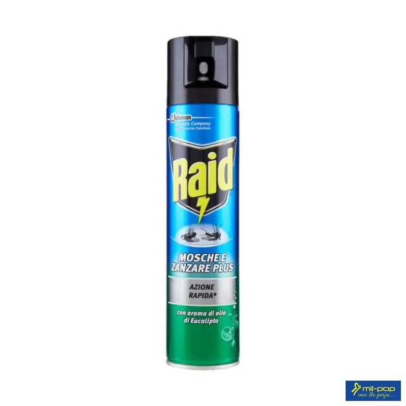 РАИД СПРЕЈ ПРОТИВ ЛЕТЕЧКИ ИНСЕКТИ ЕУКАЛИПТУС 400 МЛ