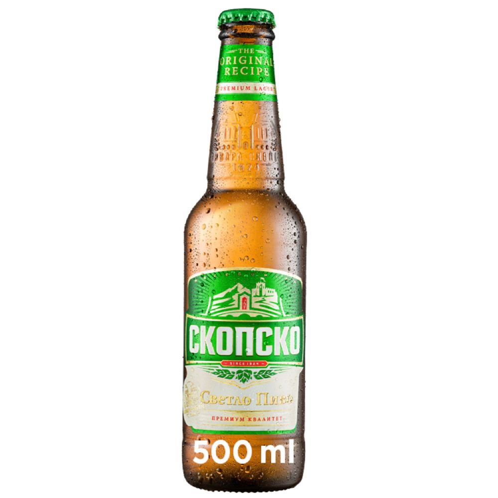 СКОПСКО ПИВО 0.5 Л ШИШЕ 500