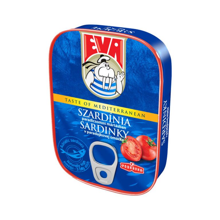 ЕВА САРДИНА ВО СОС ОД ДОМАТИ 100 ГР