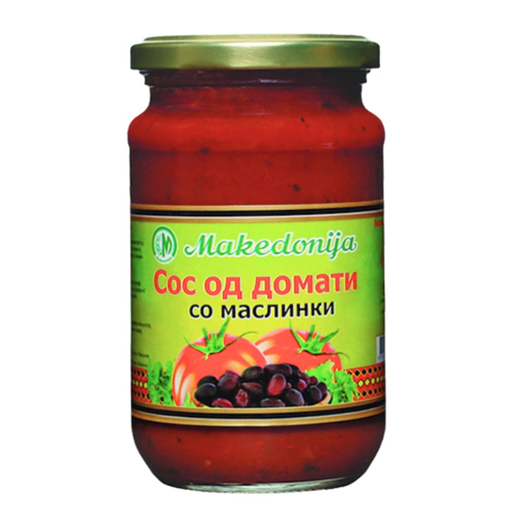 МАКЕДОНИЈА СОС ОД ДОМАТИ СО МАСЛИНКИ 370 ГР