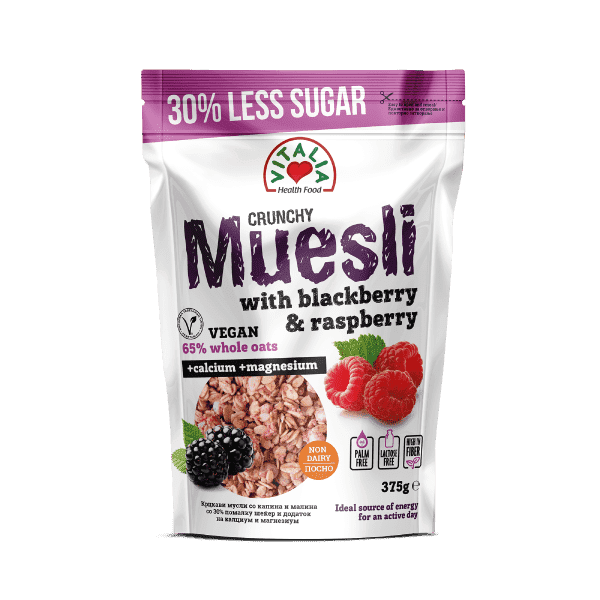 ВИТАЛИА КРАНЧИ МУСЛИ СО МАЛИНА И КАПИНА 375 ГР