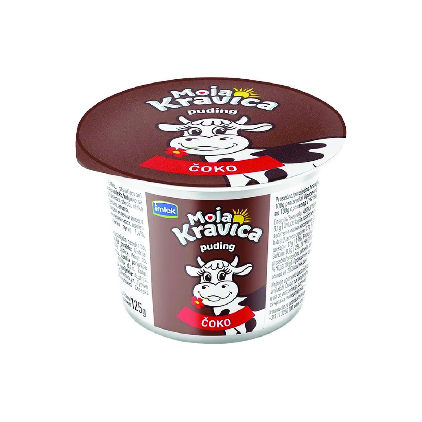 СЕТ ПУДИНГ МОЈА КРАВИЦА ЧОКОЛАДЕН 4/1 125 ГР